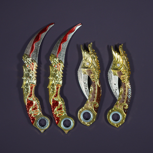 『折叠弹跳』鹰爪玩具男孩刀剑儿童金属模型兵器生日礼物 未开刃