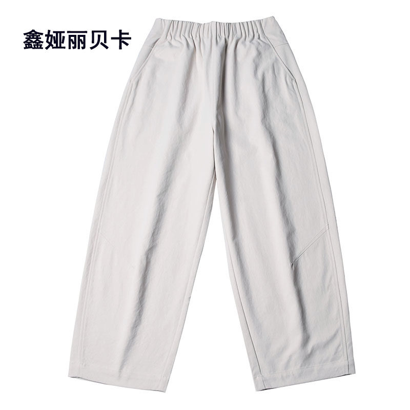 高腰休闲鑫娅丽贝卡九分裤弯刀裤