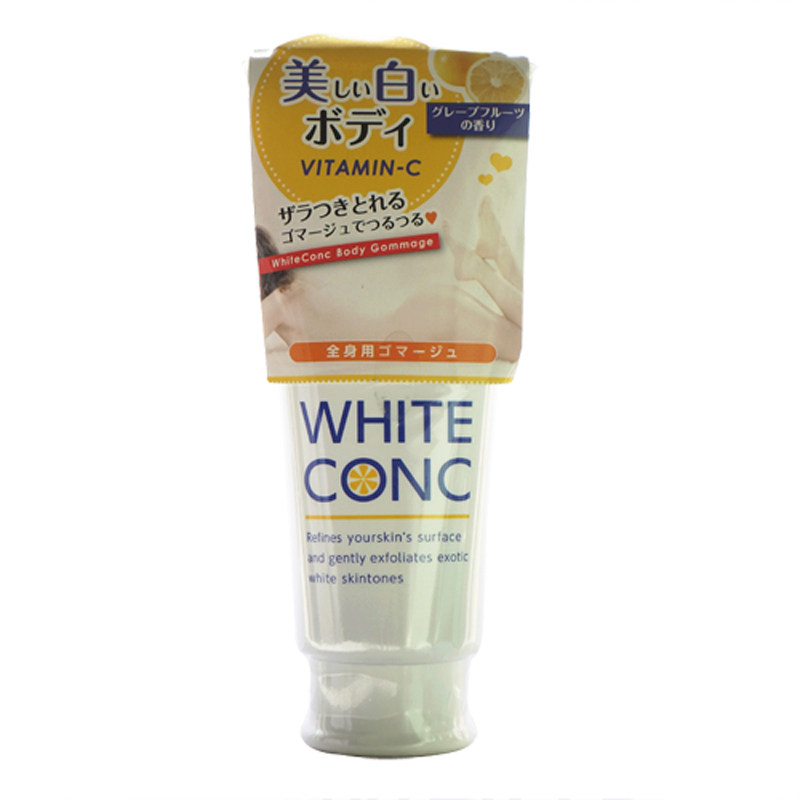 cosme大赏 White Conc身体美白磨砂膏去角质夏威夷椰香柠檬香