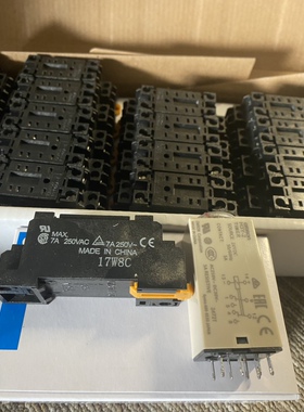 H3Y-2 /4   60S 24VDC. 时间断电器  8脚  含底座