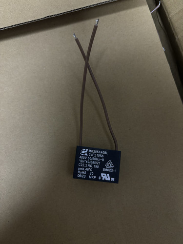 全新风扇电容  2UF 400V  薄膜电容 带线 35mm