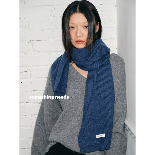 100%澳洲羊毛简约百搭针织围脖