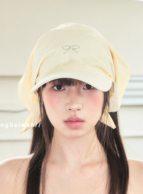Jennie同款复古棒球帽新款透气头巾帽遮阳时尚速干户外小众鸭舌帽