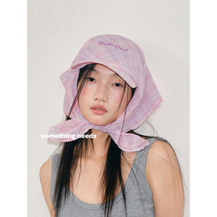 郑佰万 清透亚麻 原创GD式头巾帽时髦街头个性绑巾帽遮阳鸭舌帽潮