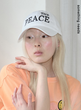 郑佰万 收藏住！原创the系列peace个性鸭舌帽女百搭显脸小棒球帽