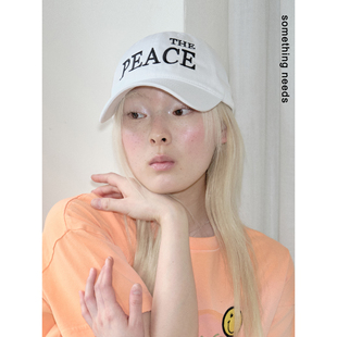 郑佰万 收藏住！原创the系列peace个性鸭舌帽女百搭显脸小棒球帽