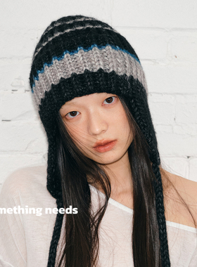 郑佰万 川西费尔岛风护耳雷锋帽女冬季情侣防寒针织毛线包头帽子