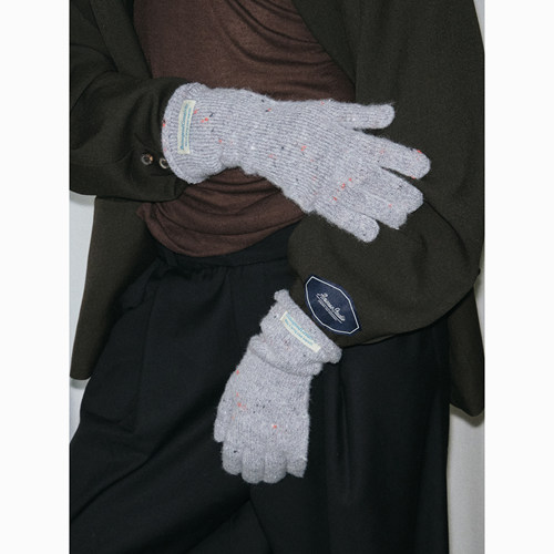 元气冬日！花纱加长针织手套