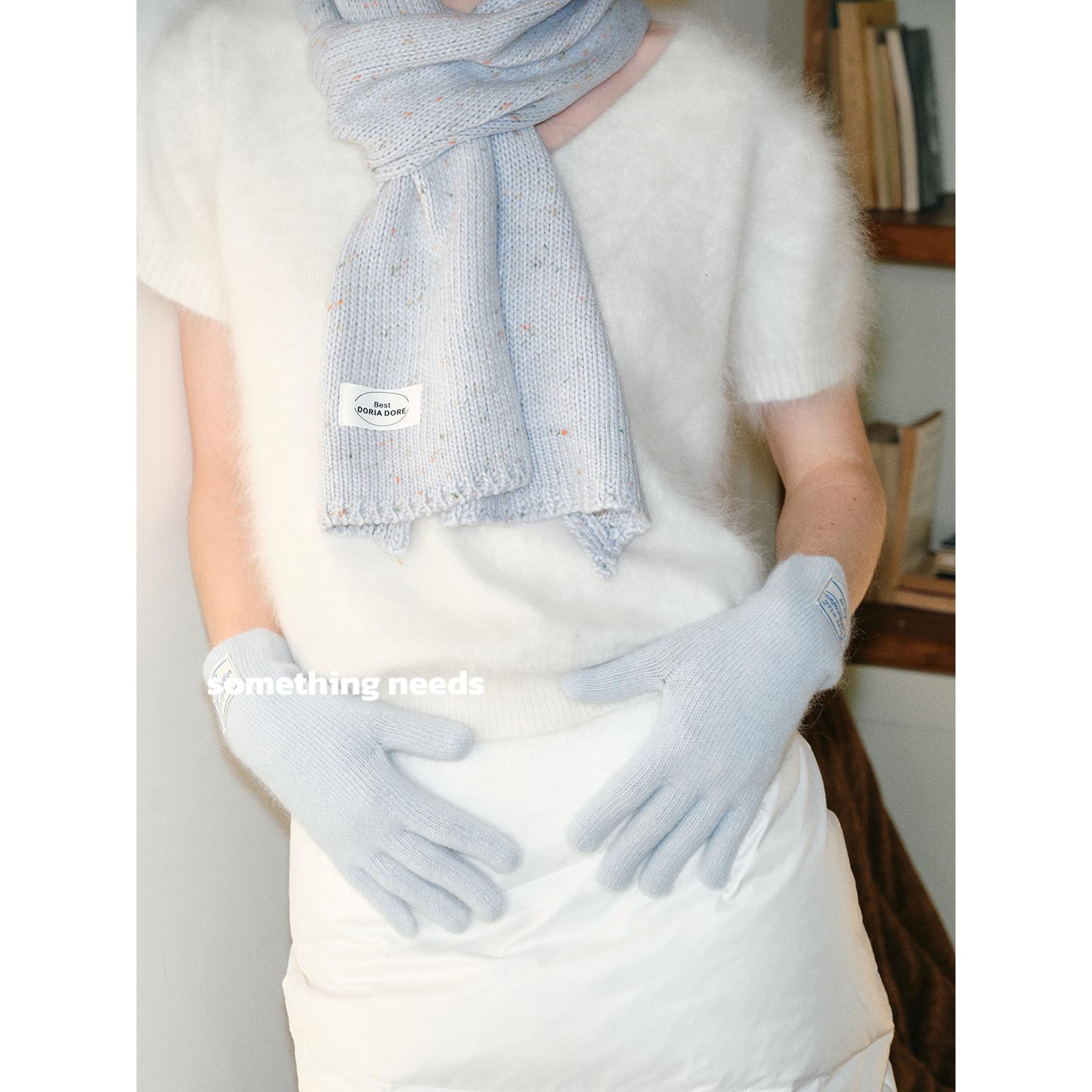 郑佰万极简百搭纯色可触屏手套