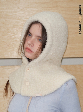 郑佰万 雪中精灵 冬季保暖出片氛围包头帽时尚百搭护耳巴拉克拉帽