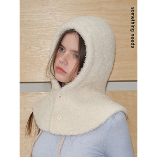 郑佰万 雪中精灵 冬季保暖出片氛围包头帽时尚百搭护耳巴拉克拉帽