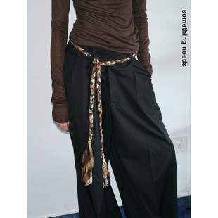 腰封女 腰带基础百搭个性 郑佰万 拿铁古棕小众复古腰链2026流行款