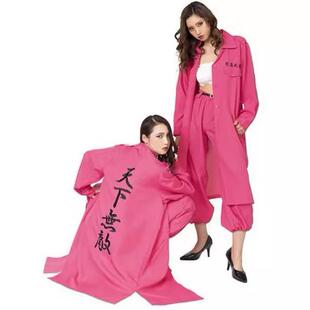 日本武士道改良剑道服宽松风衣和服阔腿裤连衣裤剑道服
