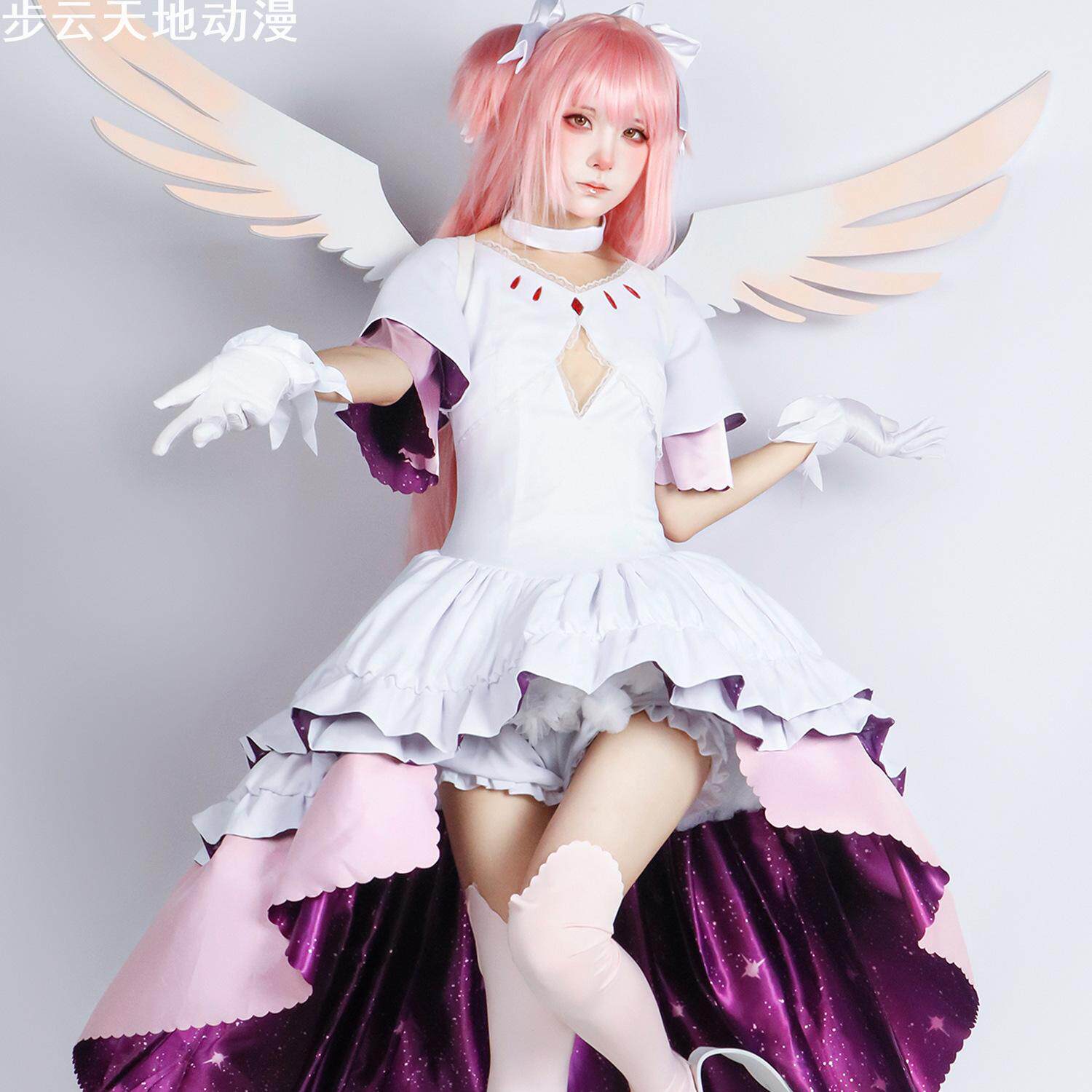 魔法小圆神装oplay服装二次元动漫服小圆鹿目圆香o服