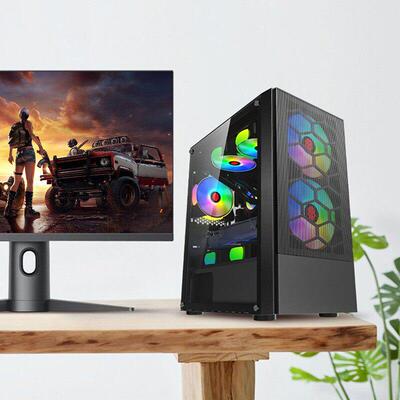 台式电脑主机i3/i5/i7商务办公家用联想设计游戏显示器全套