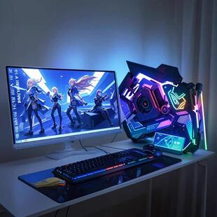 电脑台式 机商务办公学习家用双核四核酷睿I3I5I7主机全套