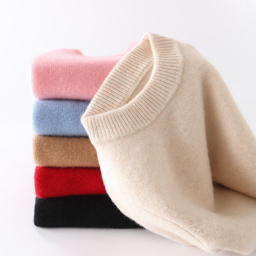 100%纯羊毛儿童羊毛衫男女童秋冬