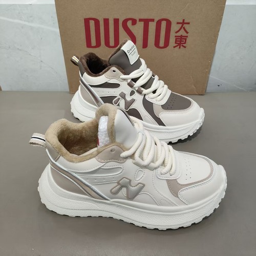 大东加绒女鞋2025冬新款阿甘鞋女士运动鞋舒适轻巧棉鞋1365/2711