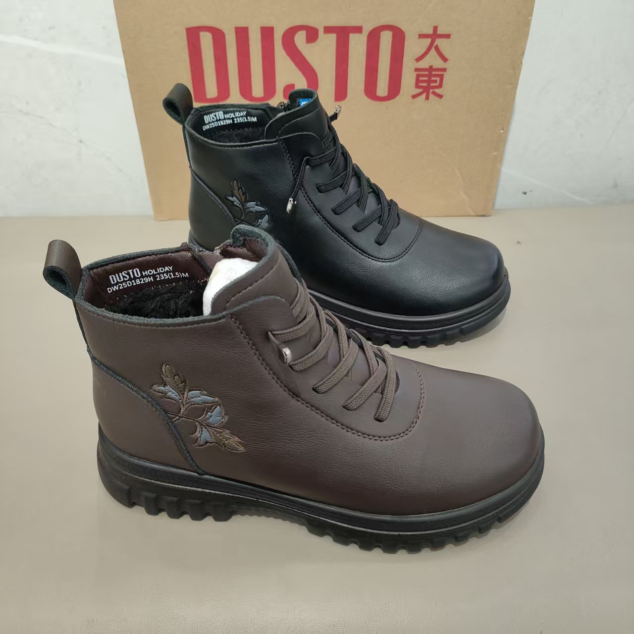 大东妈妈鞋大棉2025冬季新款轻巧防滑中老年舒适保暖加厚女靴1829