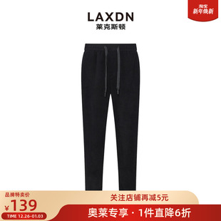 2025冬款 加厚保暖×莱克斯顿系带松紧腰锥形休闲裤 长裤 品牌特卖