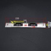 不锈钢防盗门锁导向片门框扣片锁槽扣板挡板锁体铁片配件大全加厚