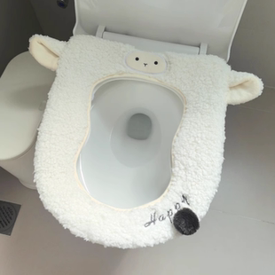 卡通葫芦形马桶垫坐便器垫子家用坐便套8字型冬天保暖小羊马桶圈