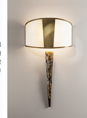 原装进口高端奢侈品纯手工后现代简约美式轻奢全铜壁灯FALLS