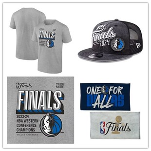 Era 2024年西部冠军 达拉斯独行侠 帽子 颁奖典礼 总决赛T恤 New