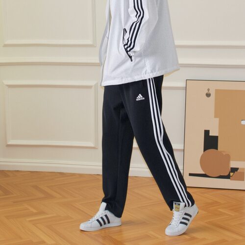 Adidas阿迪达斯2025春新款直筒裤男女健身长裤运动裤子TR30PR-BW