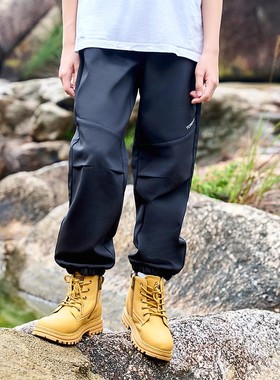 探路者儿童软壳裤2025秋新款防泼水防风运动户外长裤QAMMBN95686