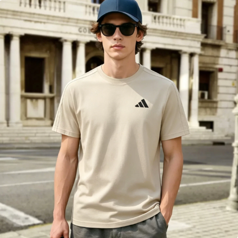 adidas阿迪达斯2026新款休闲男女健身运动t恤衫短袖BWTS26B2P-OW
