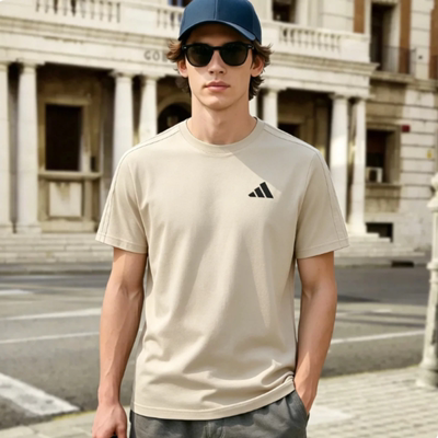 adidas阿迪达斯2026新款休闲男女健身运动t恤衫短袖BWTS26B2P-OW