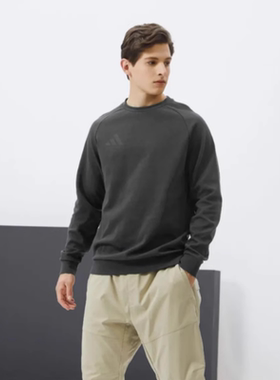 adidas阿迪达斯2025新款男女圆领套头运动休闲卫衣aCLLSPS3CS-GFC