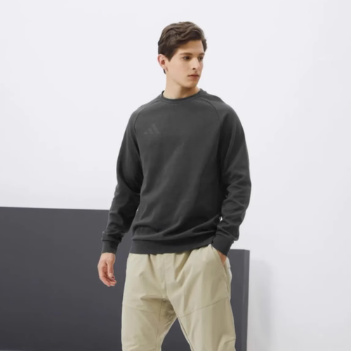 adidas阿迪达斯2025新款男女圆领套头运动休闲卫衣aCLLSPS3CS-GFC