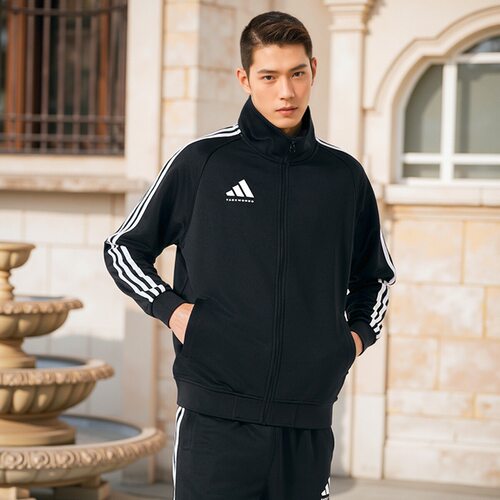 阿迪达斯2025新款秋外套男女休闲运动立领梭织夹克TR30JT-BW-BOUG