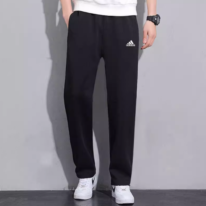adidas阿迪达斯春季新款男子运动休闲百搭舒适轻便针织长裤IC9409