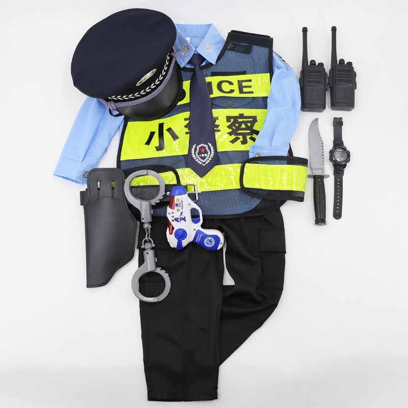 儿童角色扮演警察服春秋款