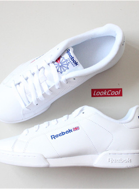 Reebok锐步NPC II经典休闲简约网球滑板鞋街头时尚复古运动小白鞋