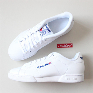 复古运动小白鞋 Reebok锐步NPC 街头时尚 休闲简约网球滑板鞋 II经典