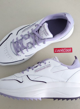 Reebok锐步CL Leather SP Extra女子经典复古休闲厚底跑鞋EF3267