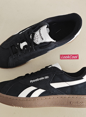 Reebok锐步Club C Grounds男女复古德训鞋经典运动休闲T头鞋板鞋