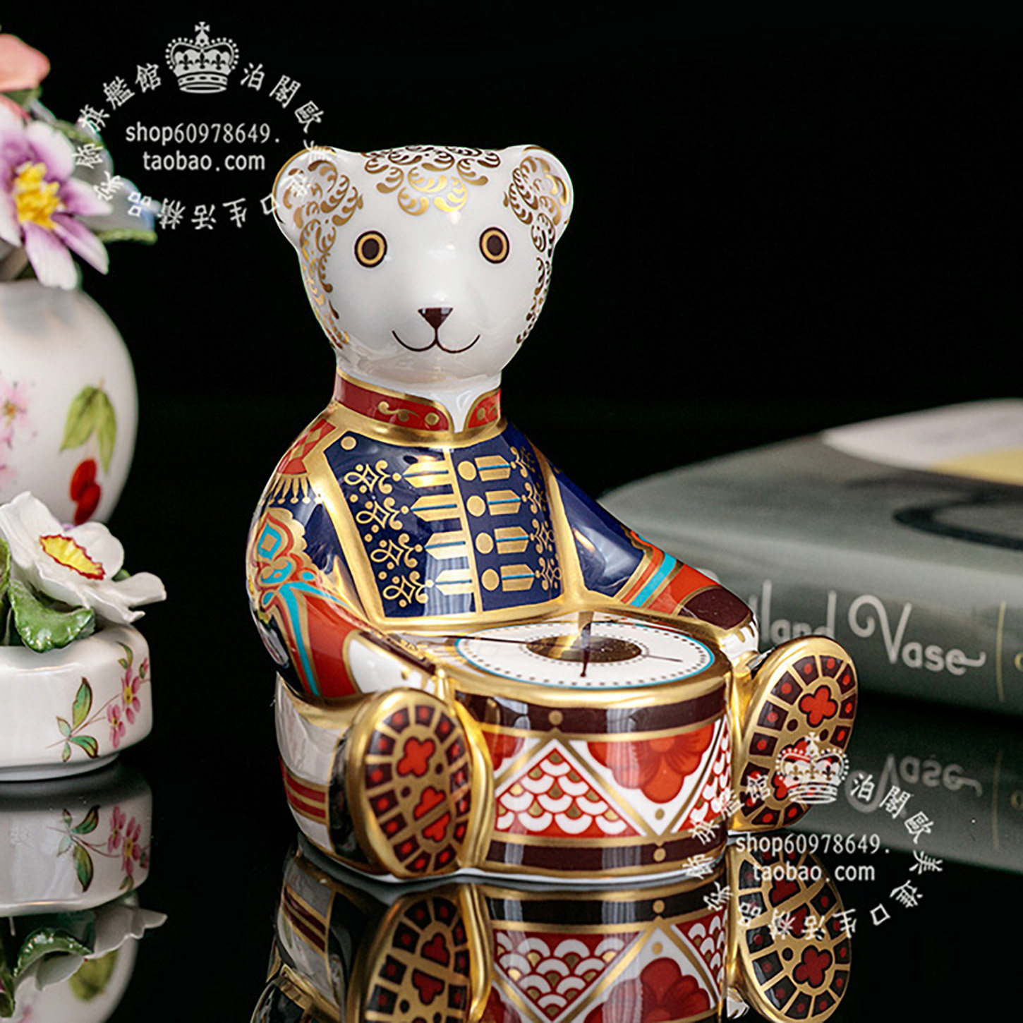 轻奢欧式嵌金镇纸英国摆件古件