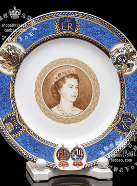 英国制Spode女王骨瓷盘客厅装饰