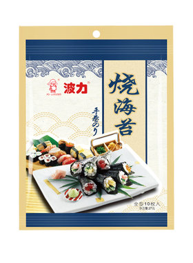 波力27g原味紫菜片装寿司送竹帘