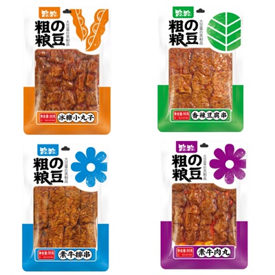 路路素牛排串90g素食牛肉豆制品解馋麻辣豆干怀旧零食小吃