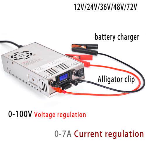 0-100V 7A Battery Charger三元铁锂铅酸电池充电器电压电流可调