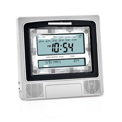 HA-4012 跨境闹钟 方形台钟 table clock 外贸万年历 客厅挂钟