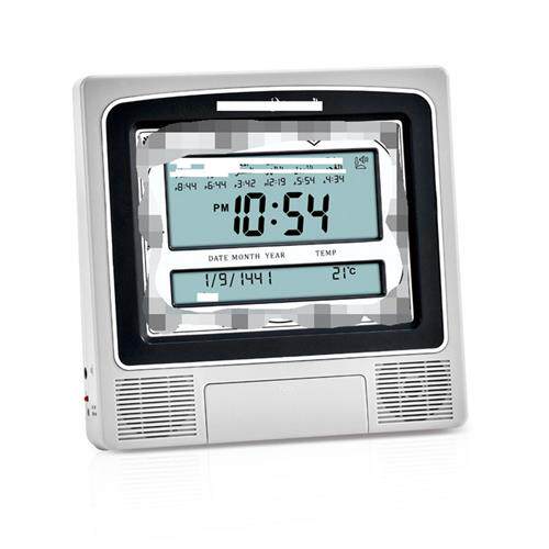 HA-4012 跨境闹钟 方形台钟 table clock 外贸万年历 客厅挂钟