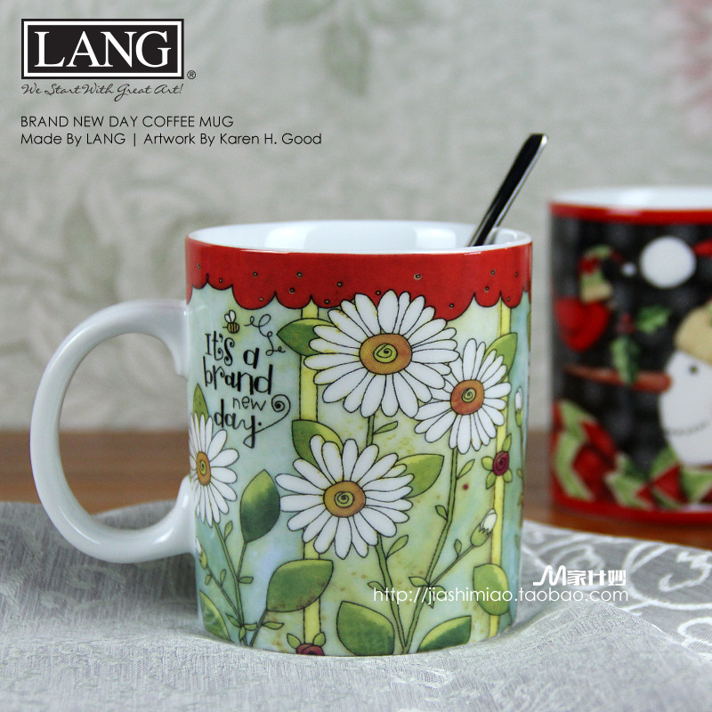 欧式咖啡杯马克杯茶杯创意mug水杯陶瓷杯子经典欧洲壁纸风