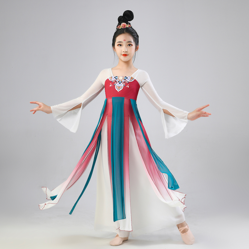 儿童汉服国风飘逸纱衣古典舞舞蹈